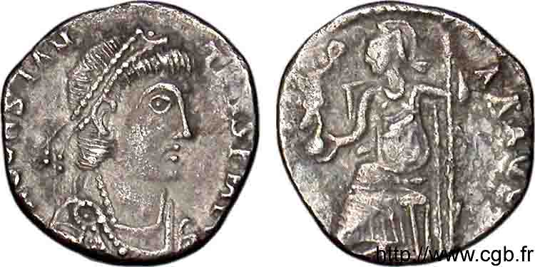 COINAGE OF THE BURGUNDIANS OR VISIGOTHS Silique XF