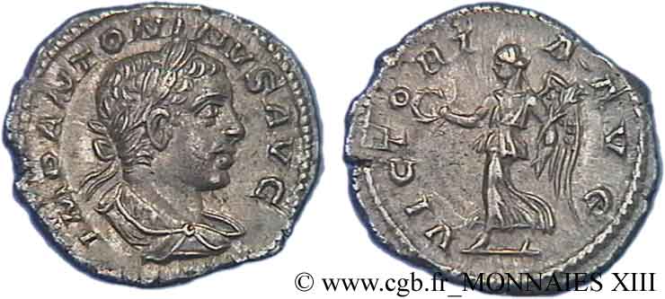 ELIOGABALO Denier MS/AU