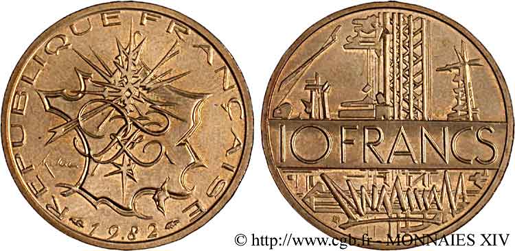 10 francs Mathieu, tranche B 1982 Pessac F.365/10 MS 