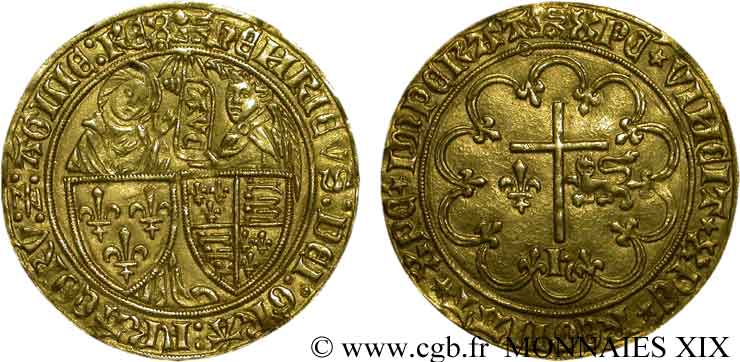 HENRY VI OF LANCASTER Salut d or 6/09/1423 Rouen AU