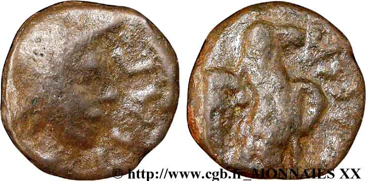 MASSALIA - MARSEILLE Bronze à l’aigle, (PB, Æ 12) TB+/TTB