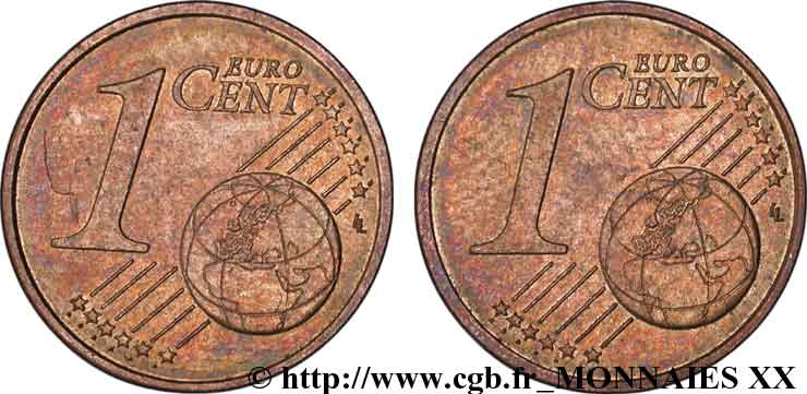 BANCO CENTRAL EUROPEO 1 centime d’euro, double face commune n.d. EBC