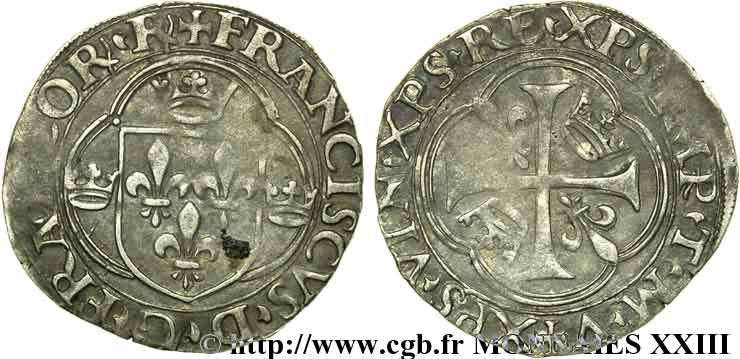FRANCIS I Douzain, 6e type 23/01/1515 Turin AU