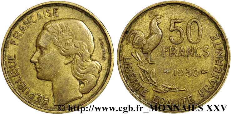 50 francs Guiraud 1950 Paris F.425/3 TB 