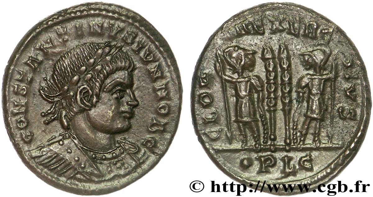 CONSTANTIN II Centenionalis ou nummus SPL/SUP