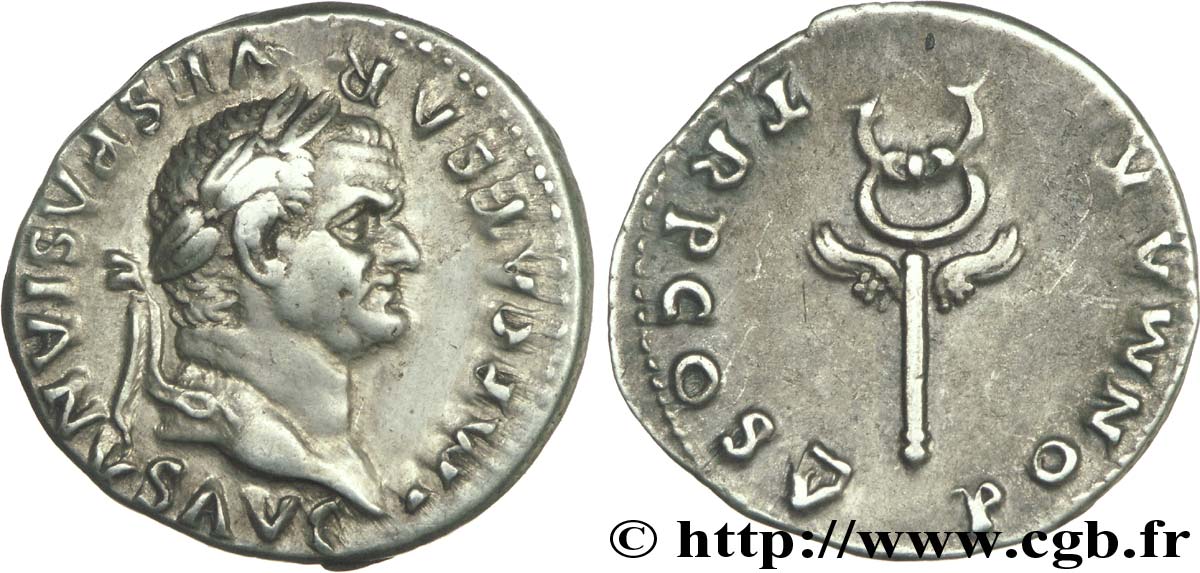 VESPASIEN Denier TTB+/TTB