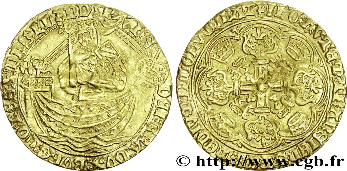 FLANDERS - COUNTY OF FLANDERS - PHILIP THE GOOD Noble d or XF