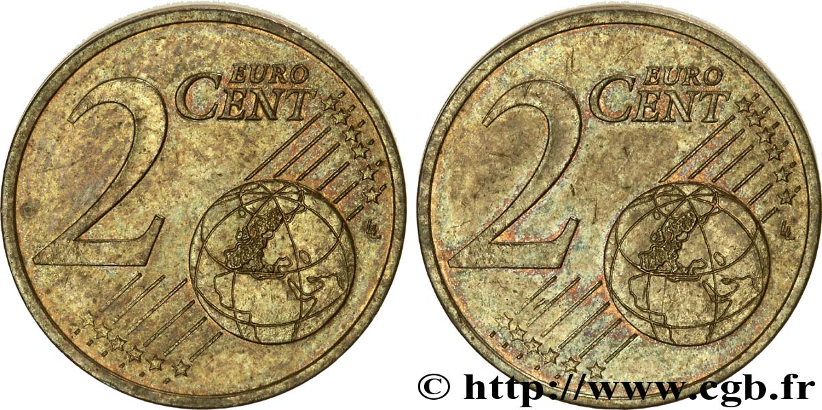 BANCO CENTRAL EUROPEO 2 centimes d’euro, double face commune n.d. EBC