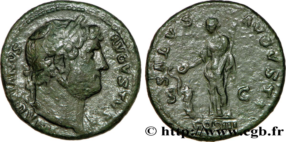 HADRIANUS As, (MB, Æ 28) SS