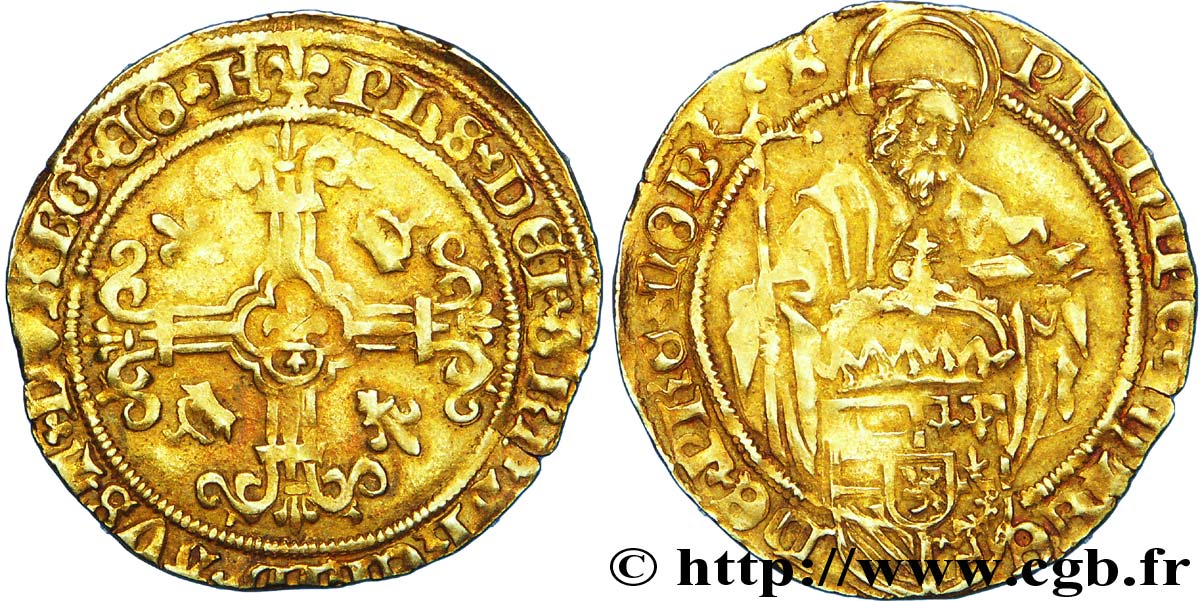 SPANISH NETHERLANDS - COUNTY OF FLANDERS - PHILIP THE HANDSOME OR THE FAIR Florin saint Philippe XF