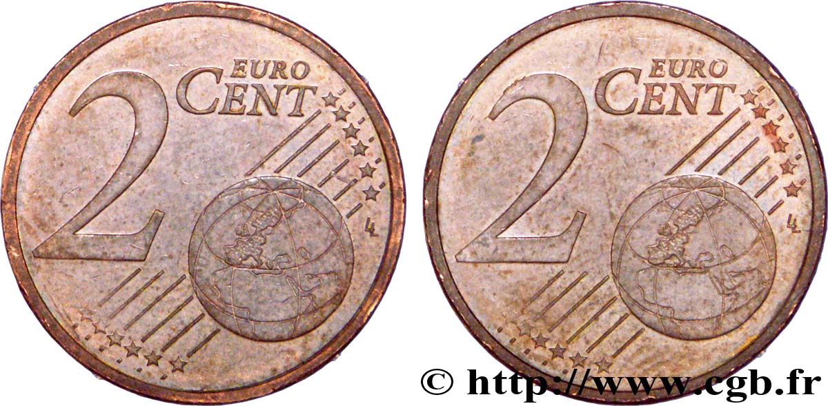 EUROPÄISCHE ZENTRALBANK 2 centimes d’euro, double face commune n.d.