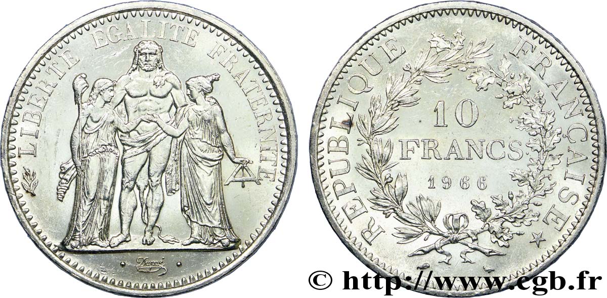 10 francs Hercule 1966  F.364/4 EBC 
