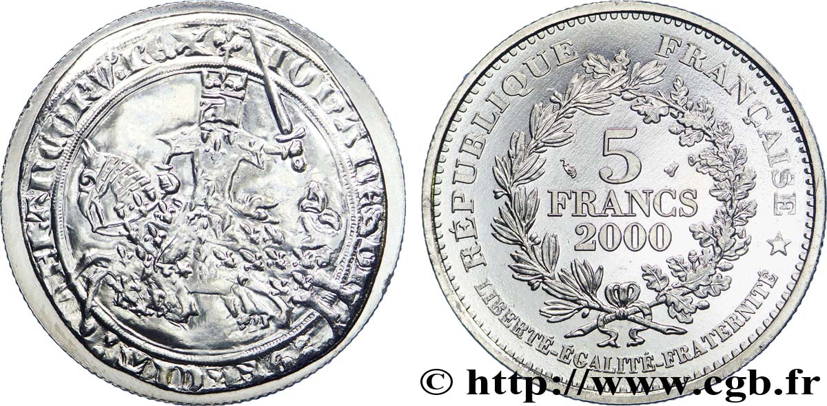 5 francs Franc à cheval de Jean le Bon 2000 F.350/1 SC