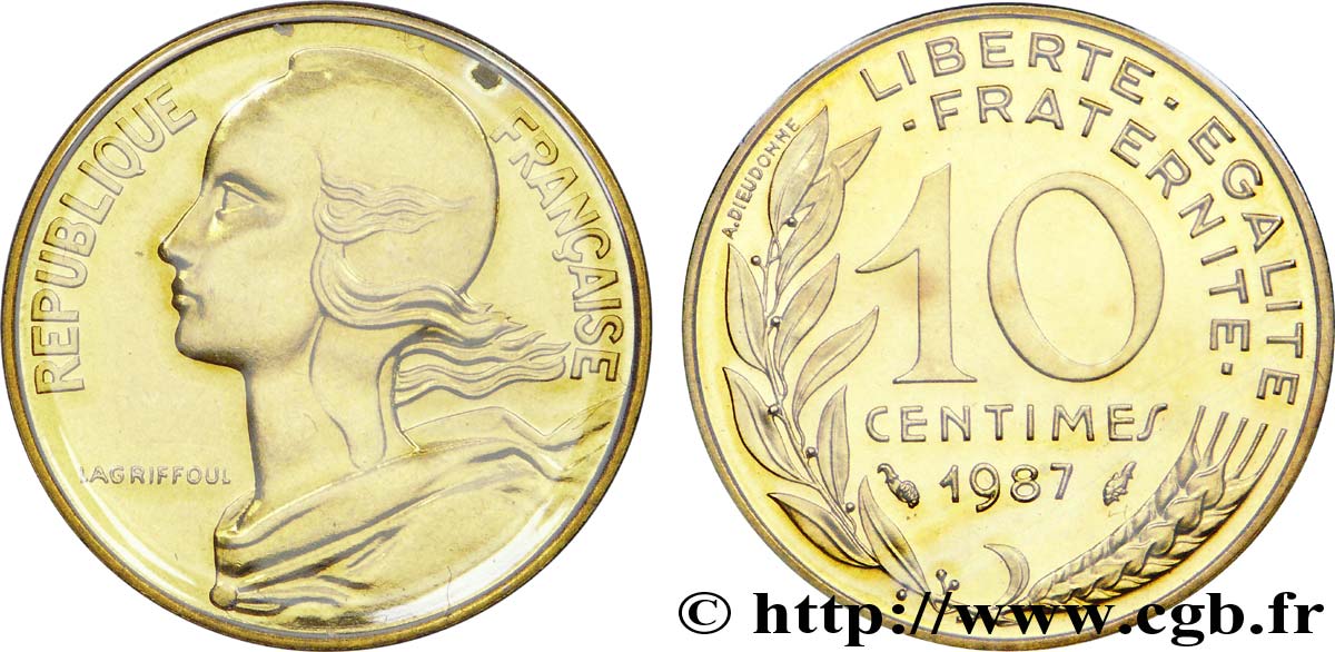 10 centimes Marianne 1987 Pessac F.144/27 MS