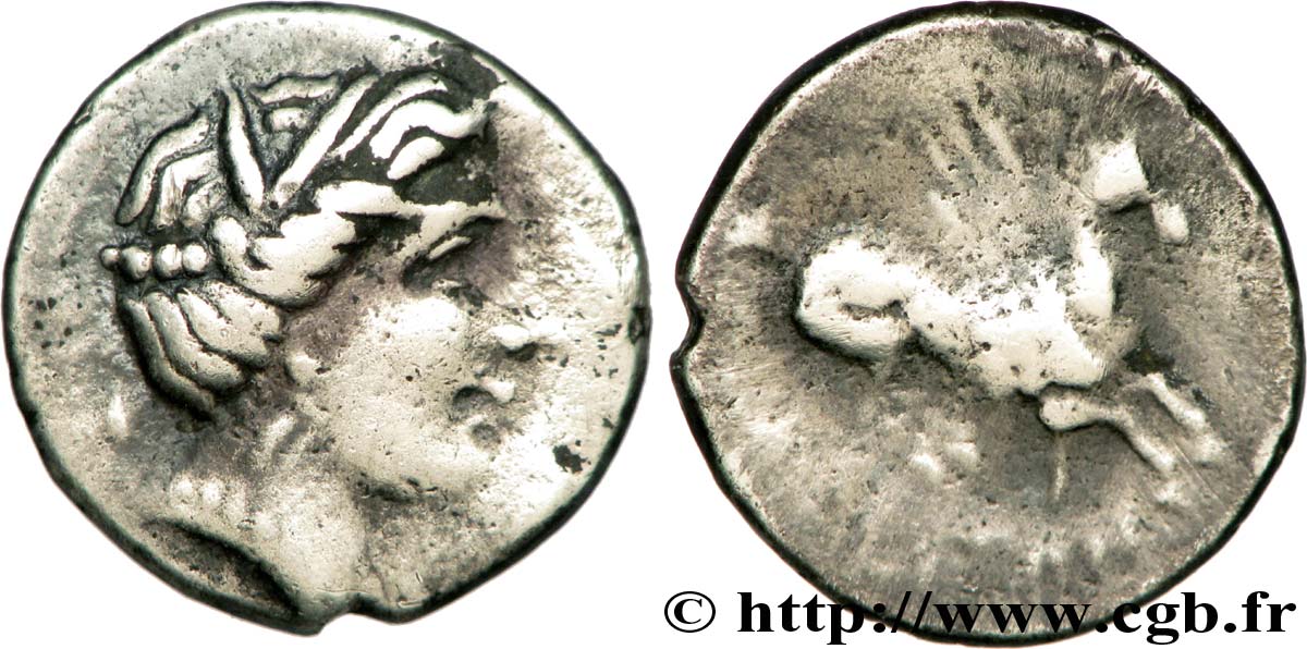 EMPORION and Celtic imitations (AMPURIAS) Drachme au pégase, type 2-5-1 XF/VF