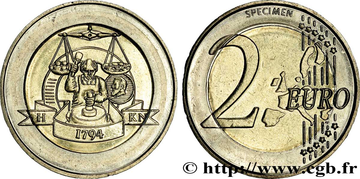 EUROPÄISCHE ZENTRALBANK 2 euro, specimen de Birmingham  n.d.