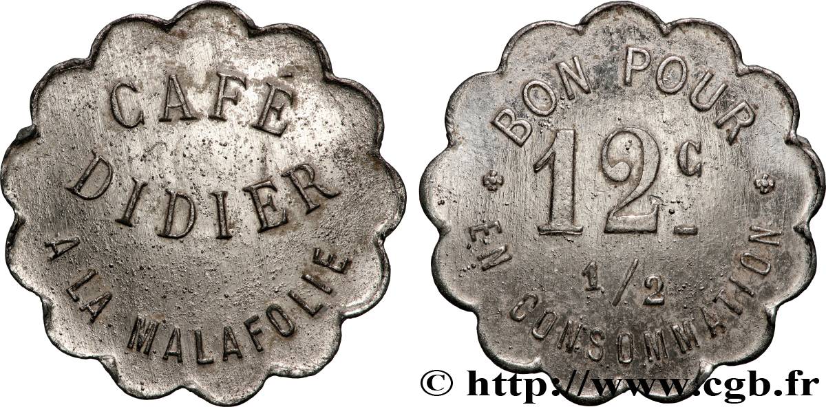 CAFES BRASSERIES ET RESTAURANTS 12 1/2 Centimes Café Didier à la Malafolie - Firminy AU