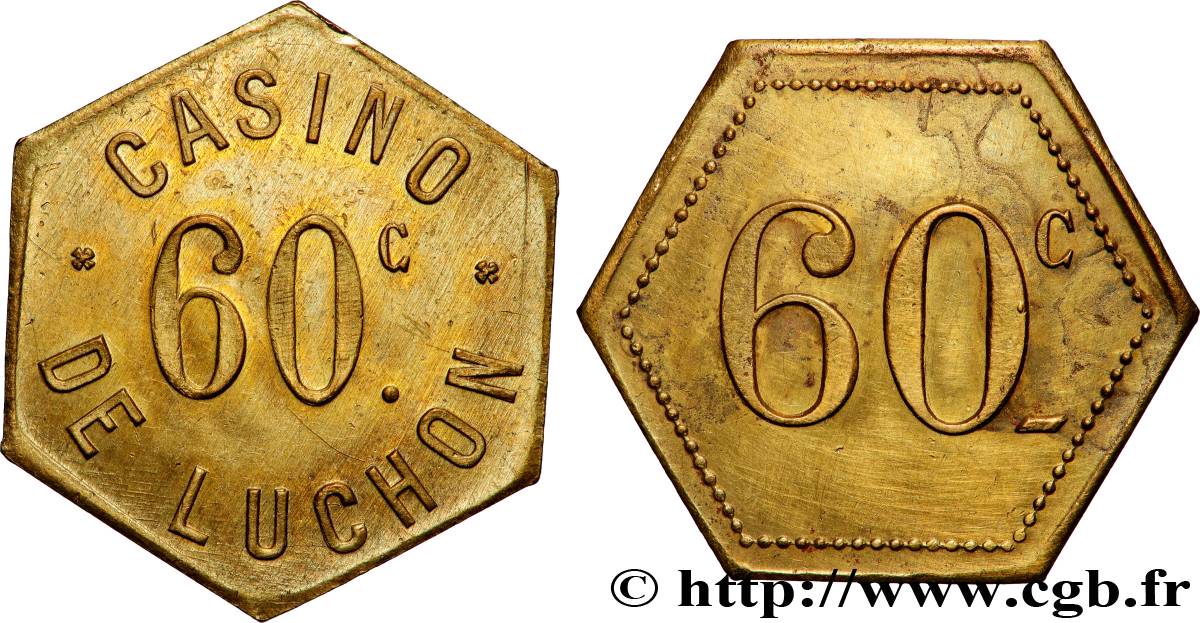 CASINO DE LUCHON 60 Centimes Casino de Luchon SUP+