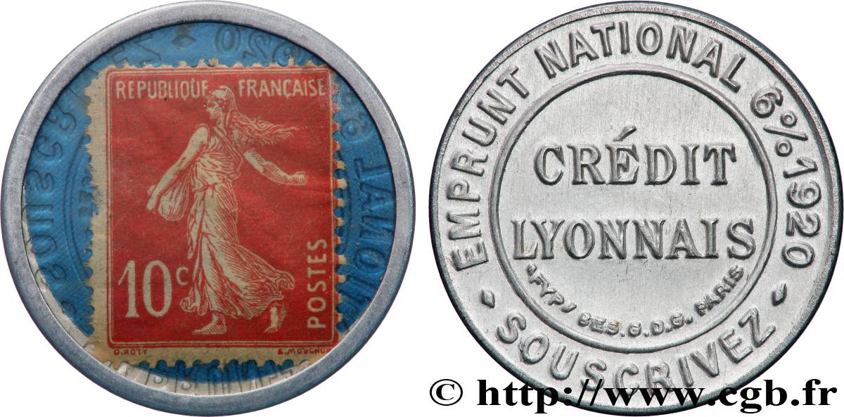 CREDIT LYONNAIS Timbre 10 Centimes Crédit Lyonnais VZ