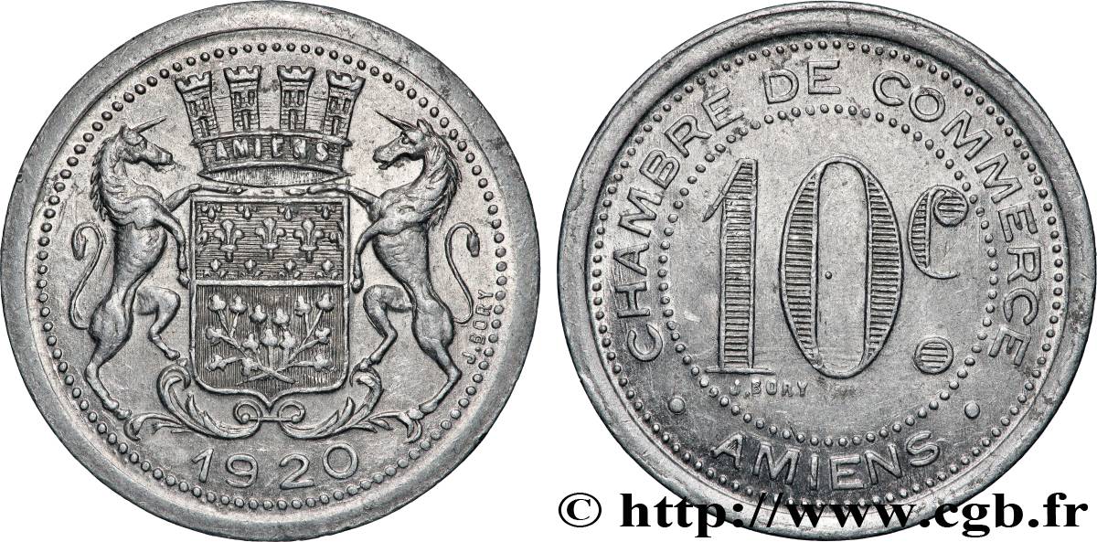 CHAMBRE DE COMMERCE 10 Centimes Chambre de commerce d’Amiens VZ