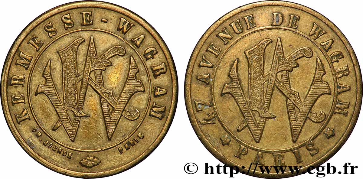 KERMESSE WAGRAM Jeton d’audition Kermesse Wagram fVZ