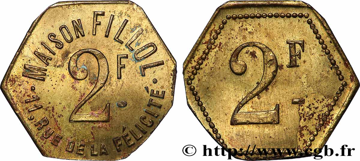 MAISON FILLOL 2 Francs Maison Fillol MBC+