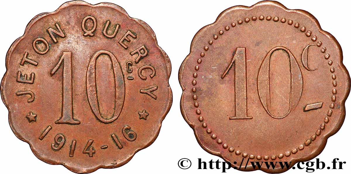 ENTREPRISES, INDUSTRIES ET COMMERCES DIVERS 10 Centimes - Jeton Quercy XF
