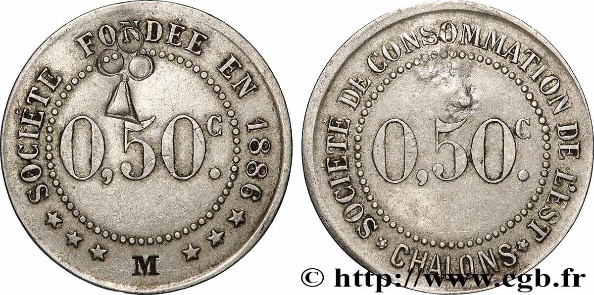 SOCIETE DE CONSOMMATION DE L’EST 0,50 Centime Sté de consommatio de l’Est - Châlons SS