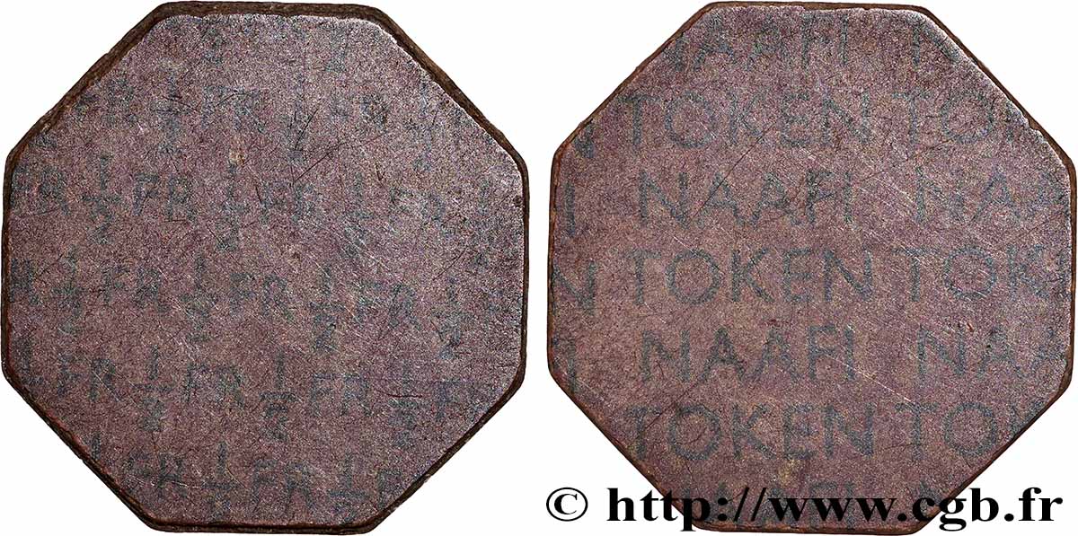 ROYAUME-UNI 1/2 Franc - N.A.A.F.I fVZ
