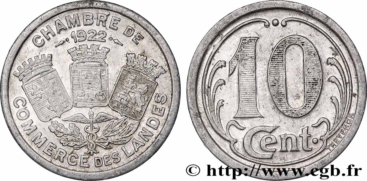 CHAMBRE DE COMMERCE DES LANDES 10 Centimes Chambre de commerces des Landes q.SPL
