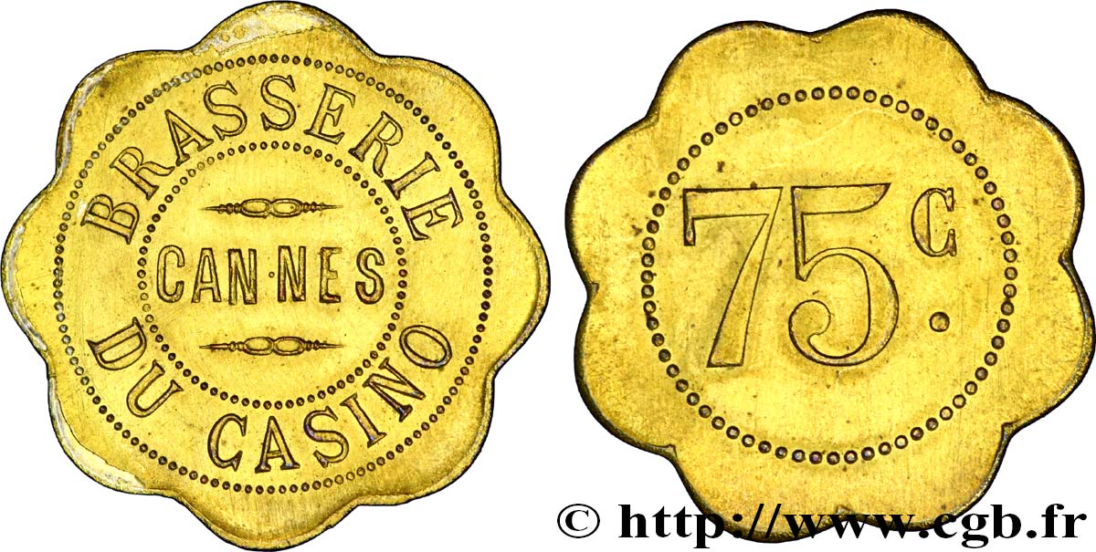 BRASSERIE DU CASINO 75 Centimes EBC