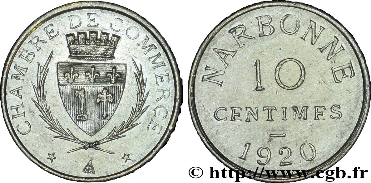 CHAMBRE DE COMMERCE 10 Centimes AU