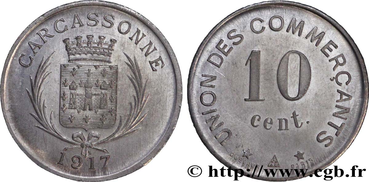 UNION DES COMMERCANTS 10 Centimes AU