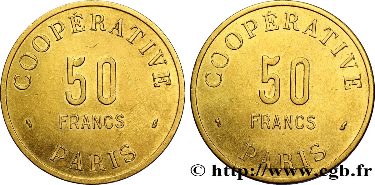 COOPERATIVE PARIS 50 Francs XF
