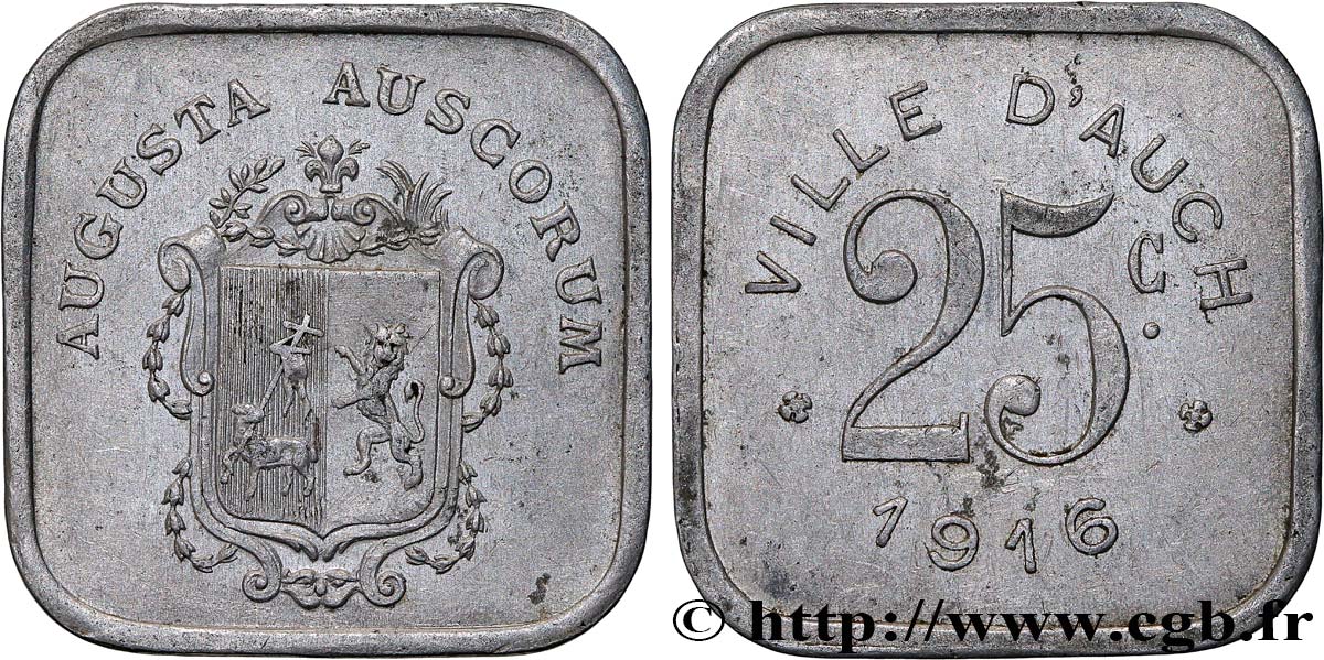 VILLE D’AUCH 25 Centimes SS