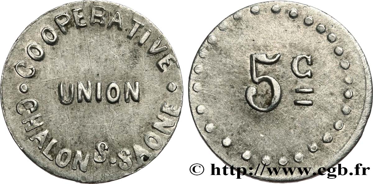 COOPERATIVE UNION 5 Centimes SS