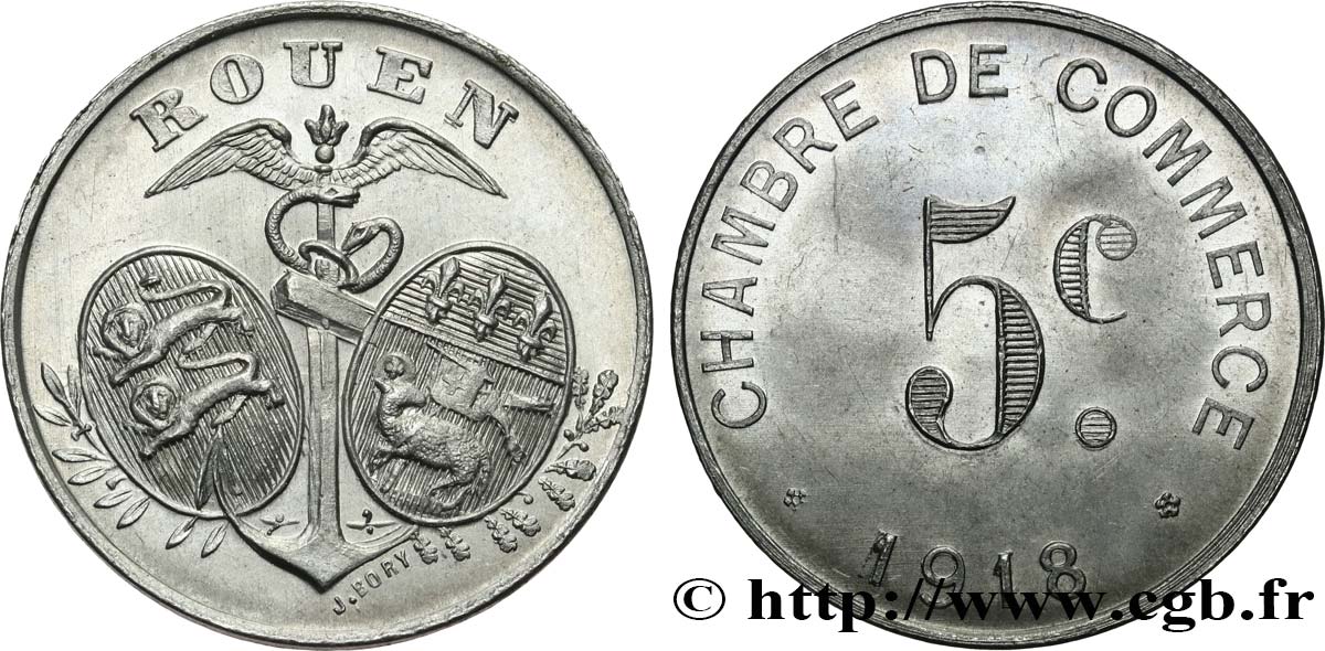 CHAMBRE DE COMMERCE 5 Centimes SPL
