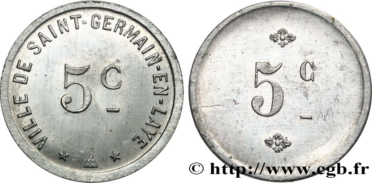 VILLE DE SAINT-GERMAIN-EN-LAYE 5 Centimes AU