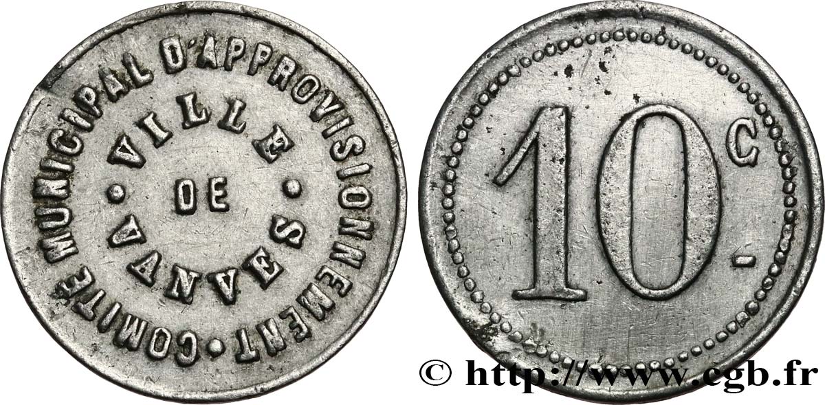 COMITE MUNICIPAL D’APPROVISIONNEMENT 10 Centimes XF