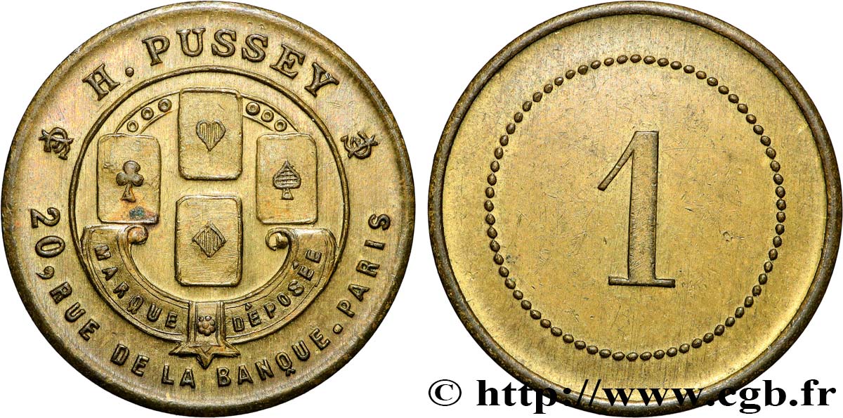 ENTREPRISES, INDUSTRIES ET COMMERCES DIVERS 1 Centime - H. Pussey fVZ