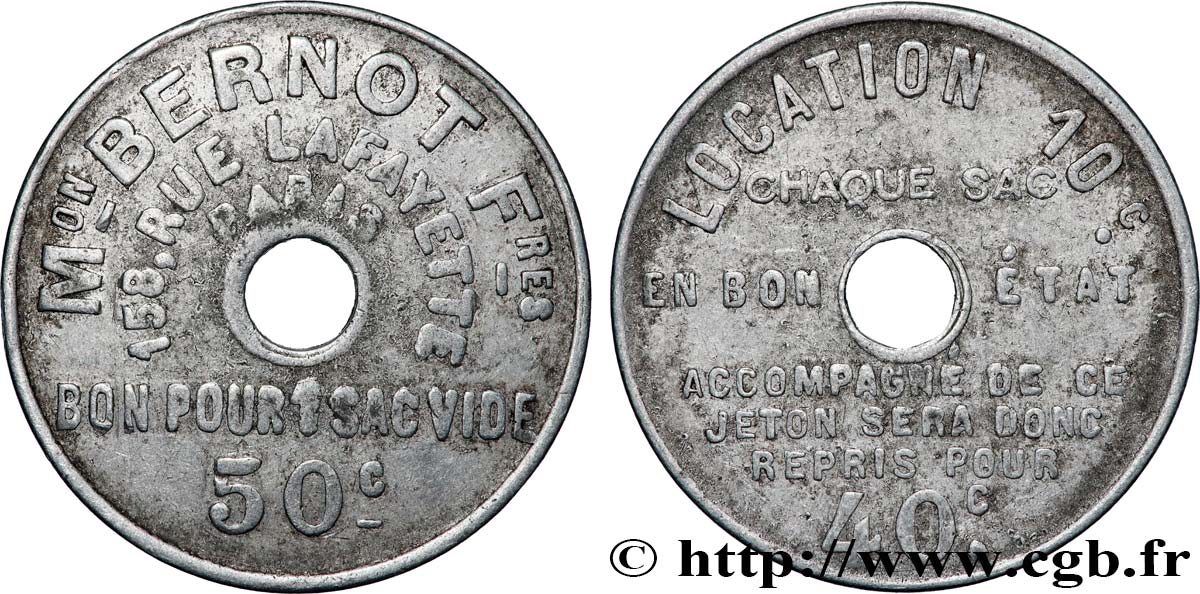 MAISON BERNOT FRERES 50 Centimes TB+