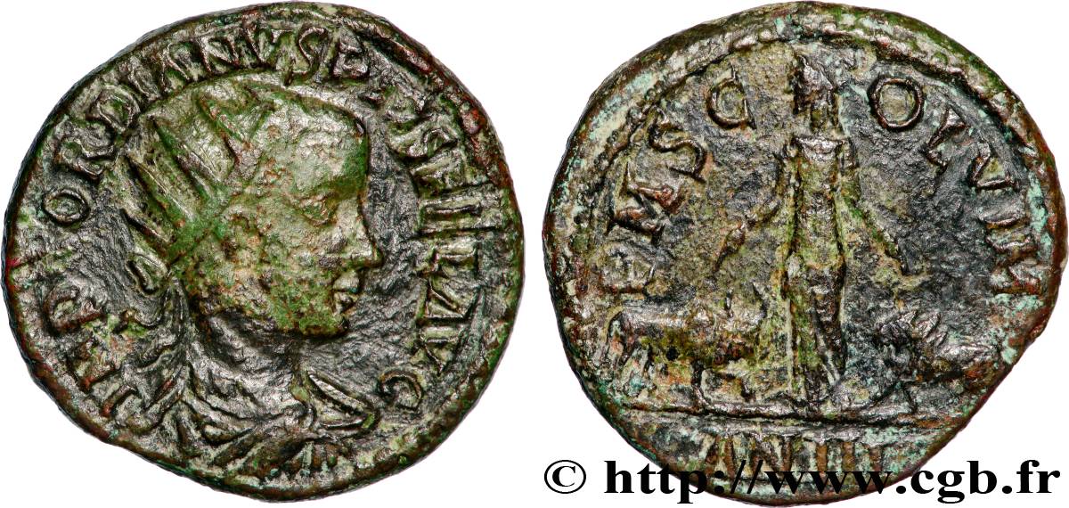 GORDIAN III Dupondius XF