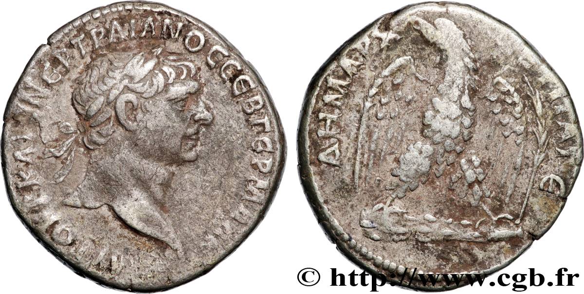 TRAJAN Tétradrachme syro-phénicien TTB