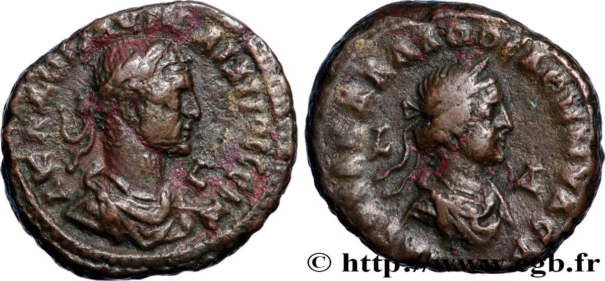 AURELIANO e VABALLATO Tétradrachme BB