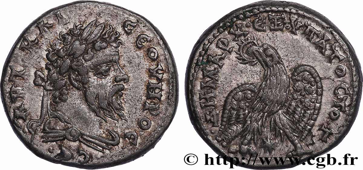 SEPTIME SÉVÈRE Tétradrachme syro-phénicien TTB+