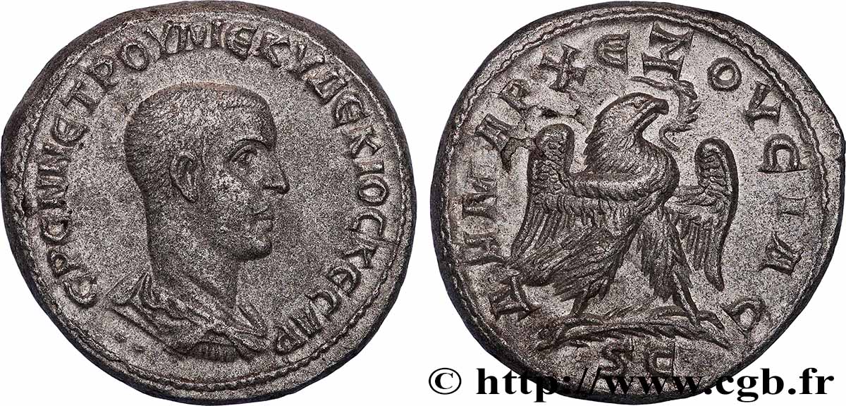 HERENNIUS ETRUSCUS Tétradrachme syro-phénicien VZ