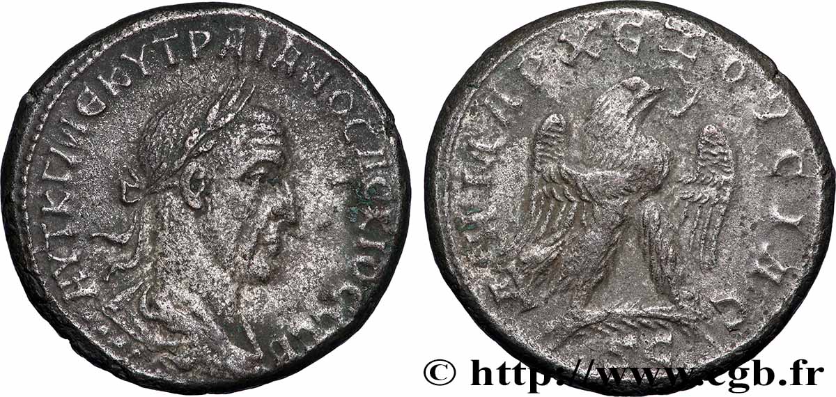 TRAIANO DECIO Tétradrachme syro-phénicien BB