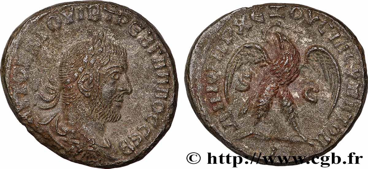 TREBONIANUS GALLUS Tétradrachme syro-phénicien VZ/fVZ