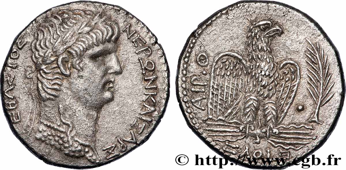 NERONE Tétradrachme syro-phénicien SPL/MS