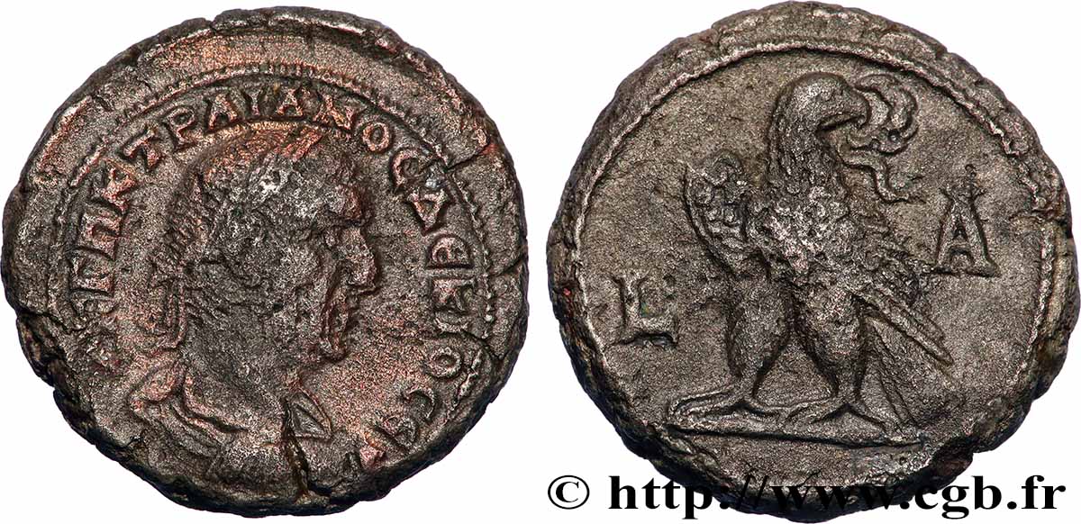 TRAJAN DÈCE Tétradrachme TTB